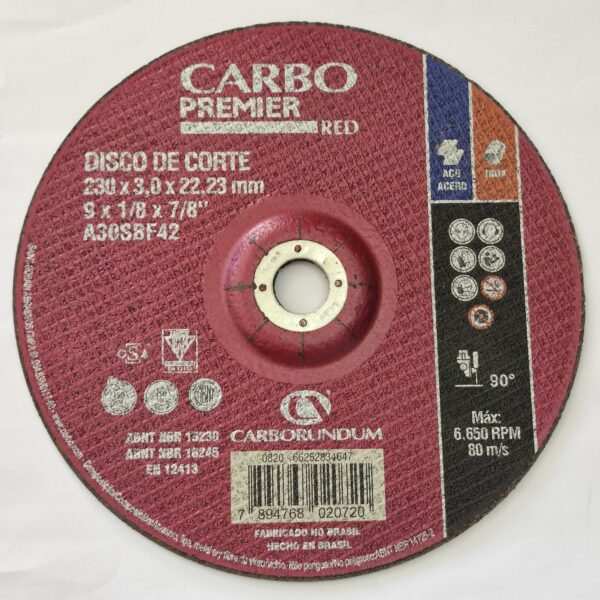 disco premier 230x3x22 CARBO